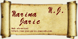 Marina Jarić vizit kartica